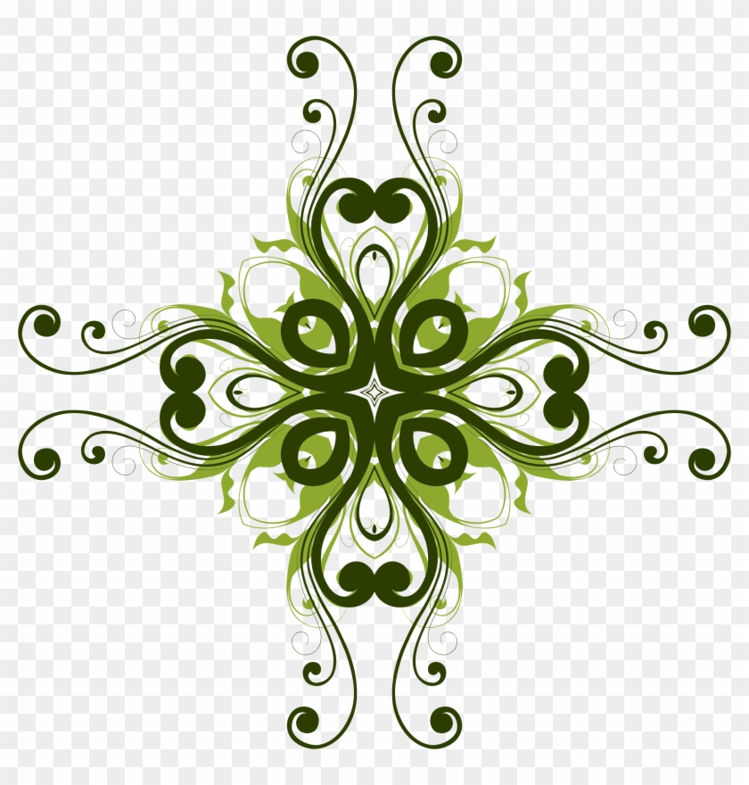 Flourish Clipart Microsoft - Flower Design Png Transparent Png