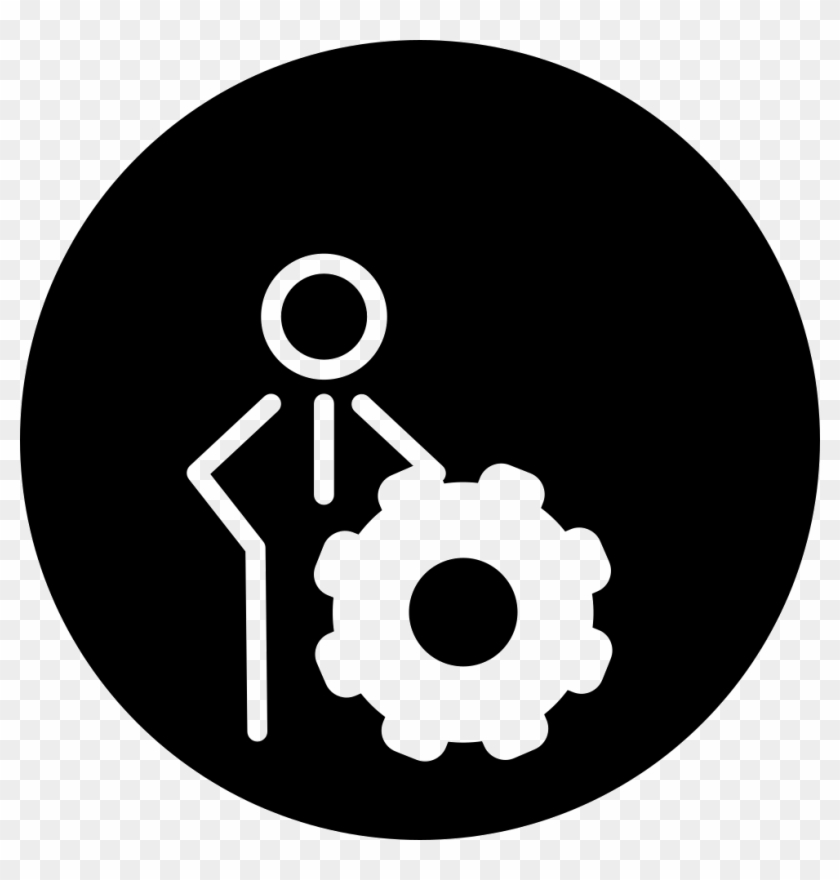 Person Outline With Cogwheel Symbol Comments - Cogwheel Symbol Clipart