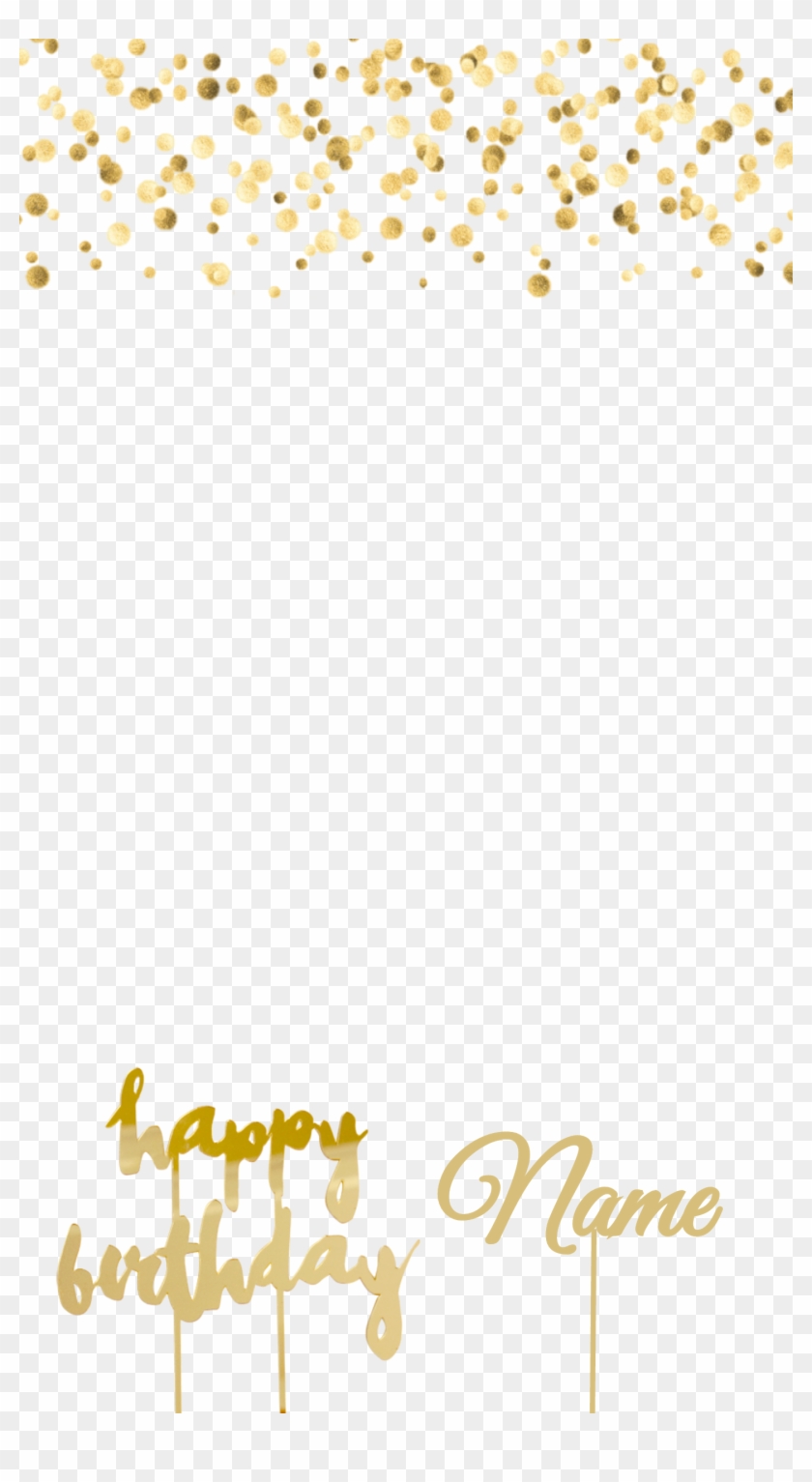 Click To Customize - Transparent Gold Confetti Background Clipart #897213