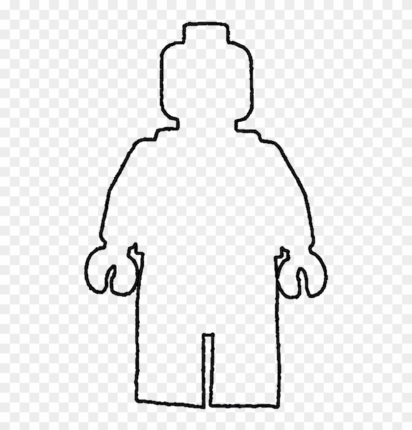 Person Outline Printable - Lego Man Template Clipart #897357