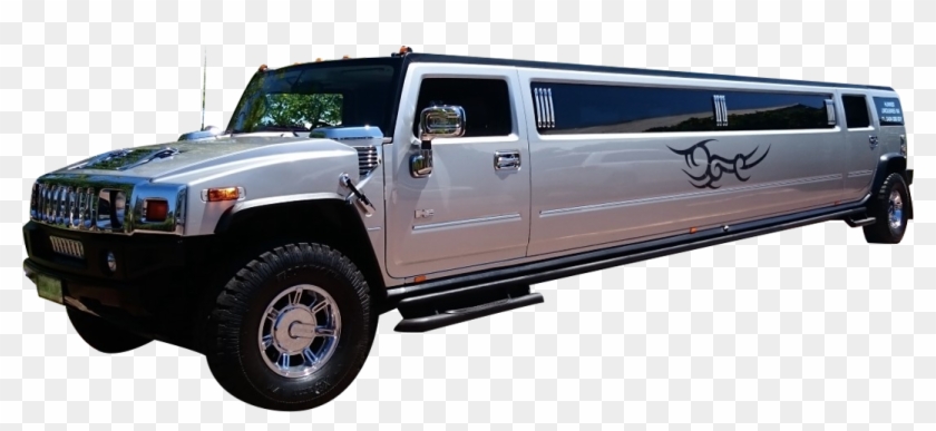 Silver Hummer H2 Limousine - Hummer Et Limousine Png Clipart #897465