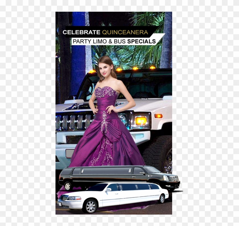 Orange County Quinceanera Limo - Limousine Clipart #897914