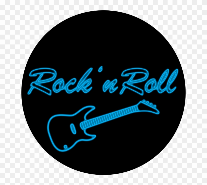 Rock 'n Roll Sign - Circle Clipart