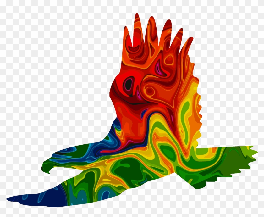 Big Image - Colourful Eagle Clipart #898181