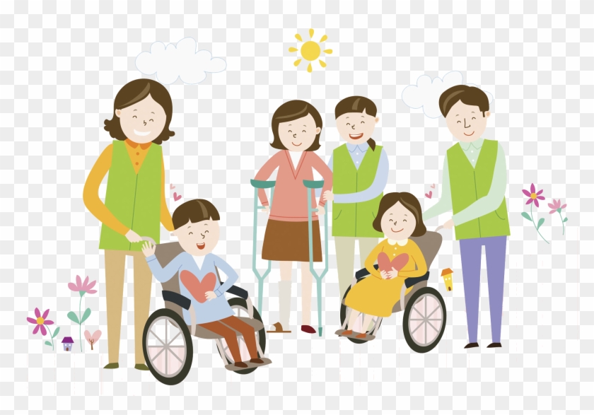 Wheelchair Disability Volunteering Independent Living - People With Disability Cartoon Clipart