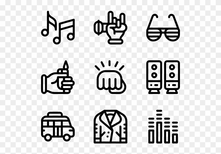 Rock & Roll - Coffee Shop Vector Png Clipart #898349