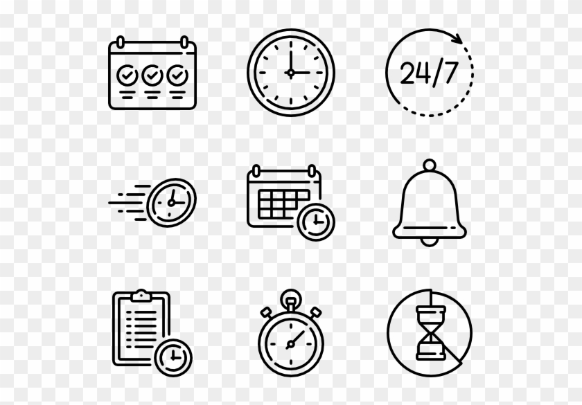 Calendar Icons Planner - Technical Icons Clipart #898505