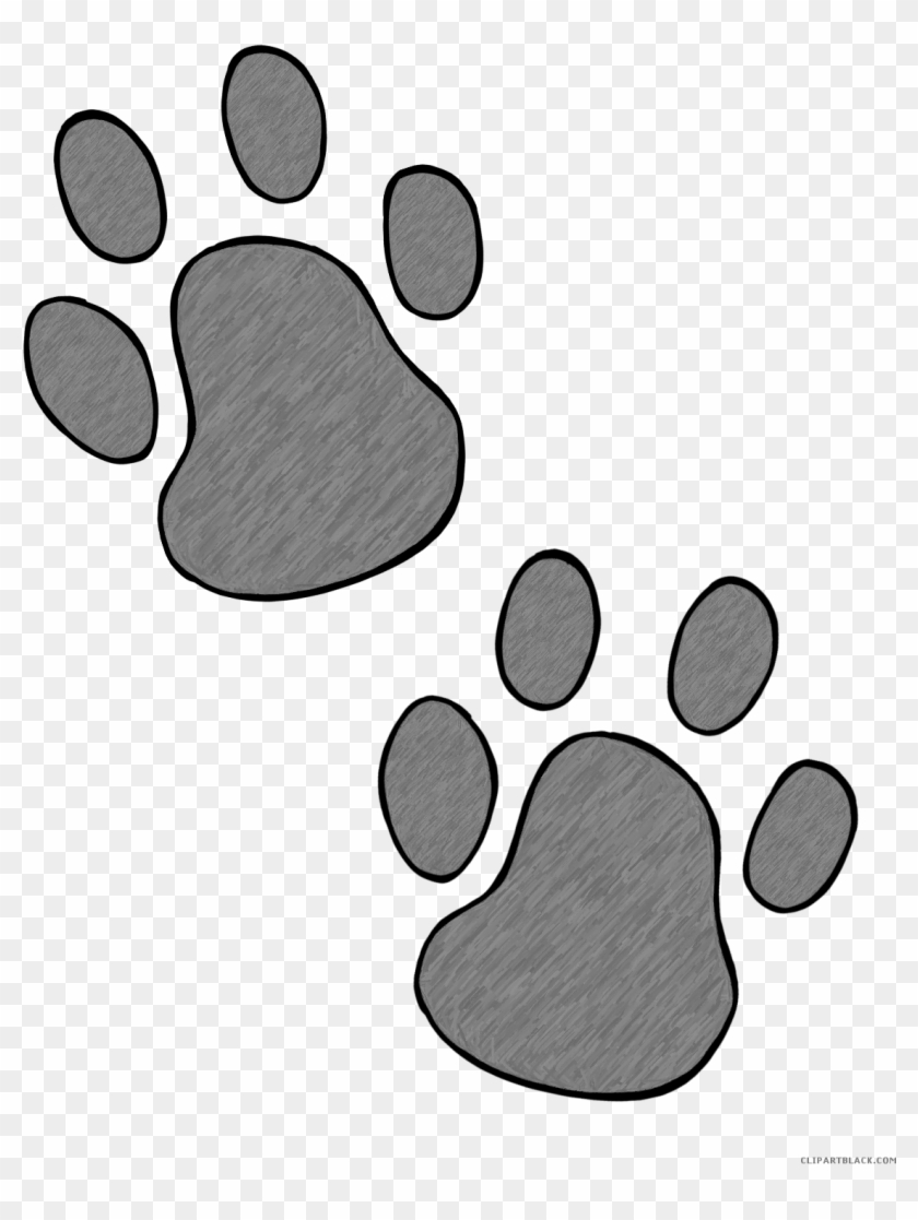 Paw Print - Dog Paw Doodle Png Clipart #898973