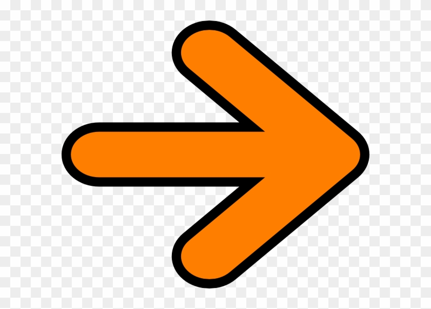 Orange Arrow Clip Art - Orange Arrow Transparent Background - Png Download