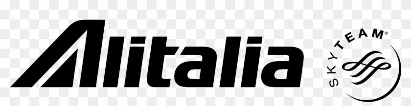 Download - Alitalia Logo Png White Clipart #899267
