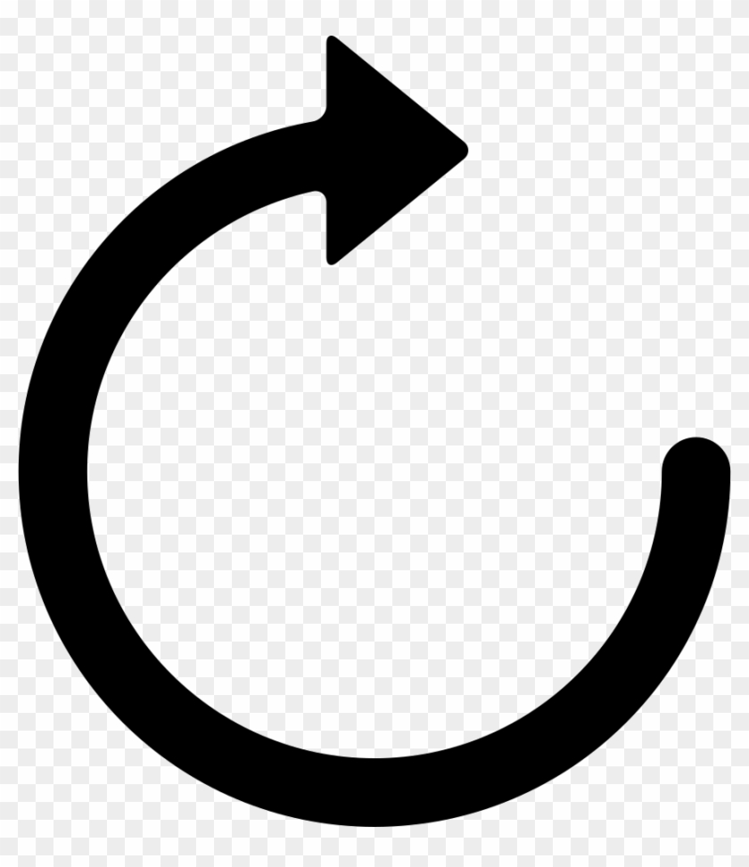Circular Arrow Pointing To Right Comments - Girar Simbolo Clipart