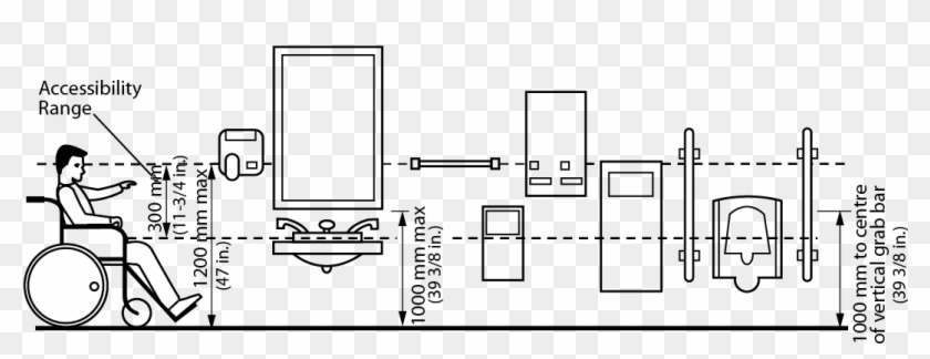 Image Black And White Download City Of Mississauga - Obc Barrier Free Washroom Clipart #899517
