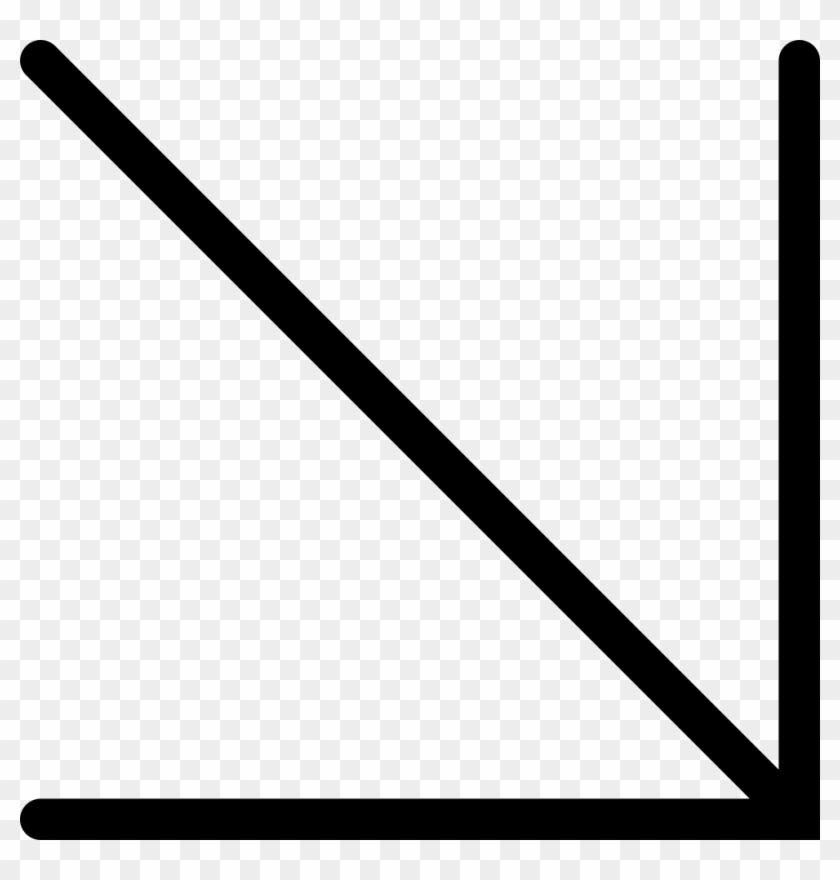 Diagonal Right Arrow Pointing Down Comments Clipart