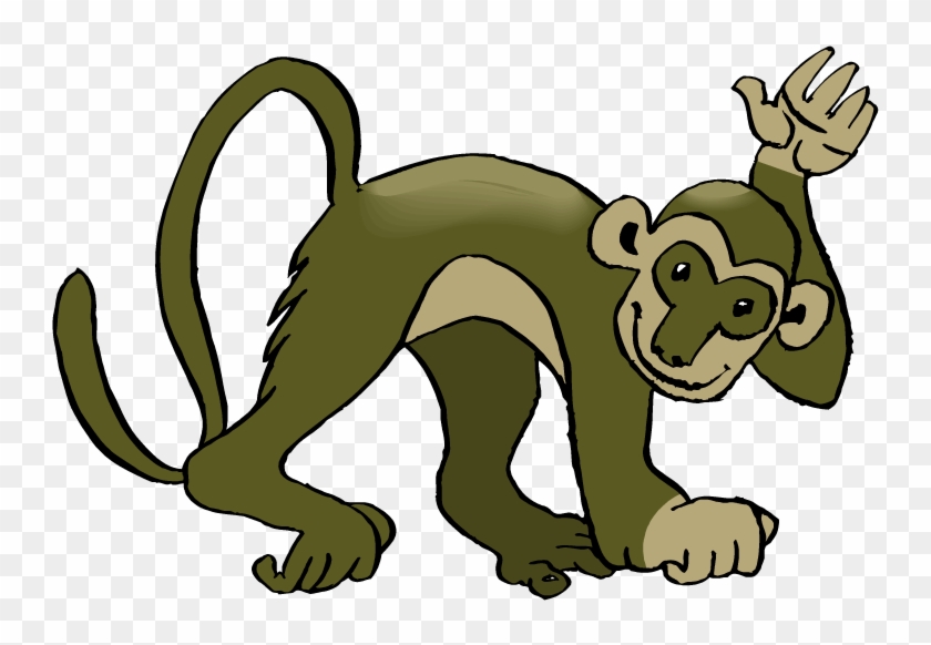 Free Monkey Clipart - Kindergarten Worksheets - Png Download