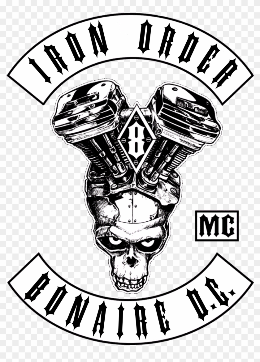 Svg Biker Vector Motorcycle Club - Iron Order Mc Clipart #90022