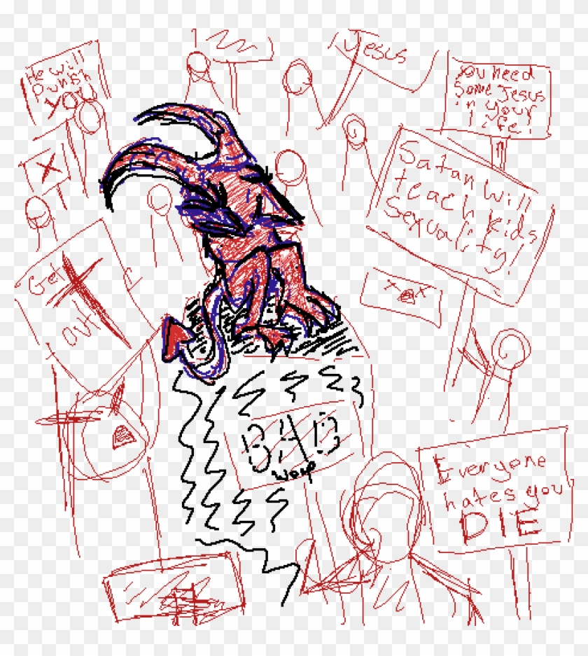 Why Do People Give Satan All The Shi - Drawing Clipart