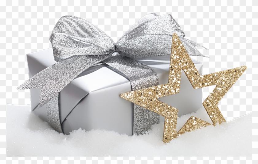 Christmas Present And Star - Happy New Year Gift 2019 Clipart