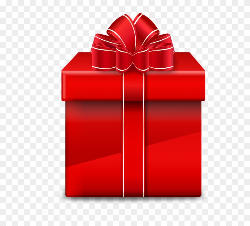 Gift, Red Gift, Christmas Gift, Christmas, Holidays - Cadeau Rouge Clipart - Png Download #90433