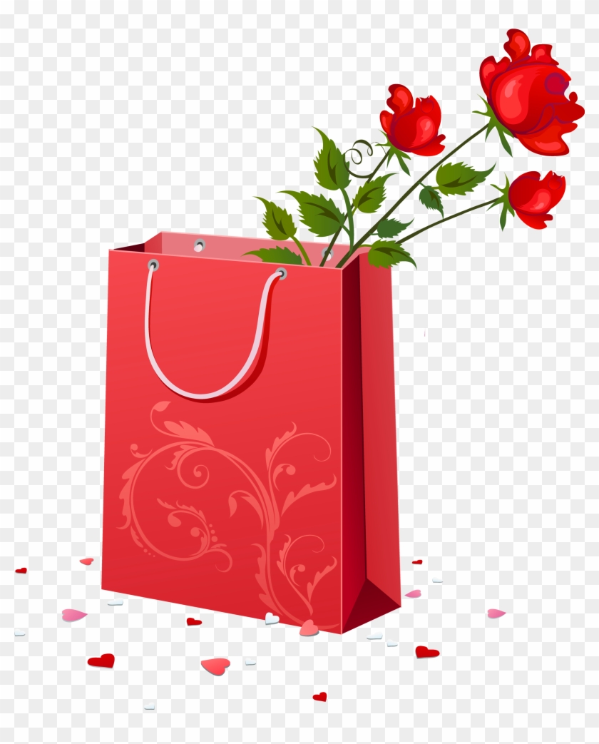 Red With Roses Png Gallery Yopriceville High - 1st Happy Wedding Anniversary Wishes Clipart #90455