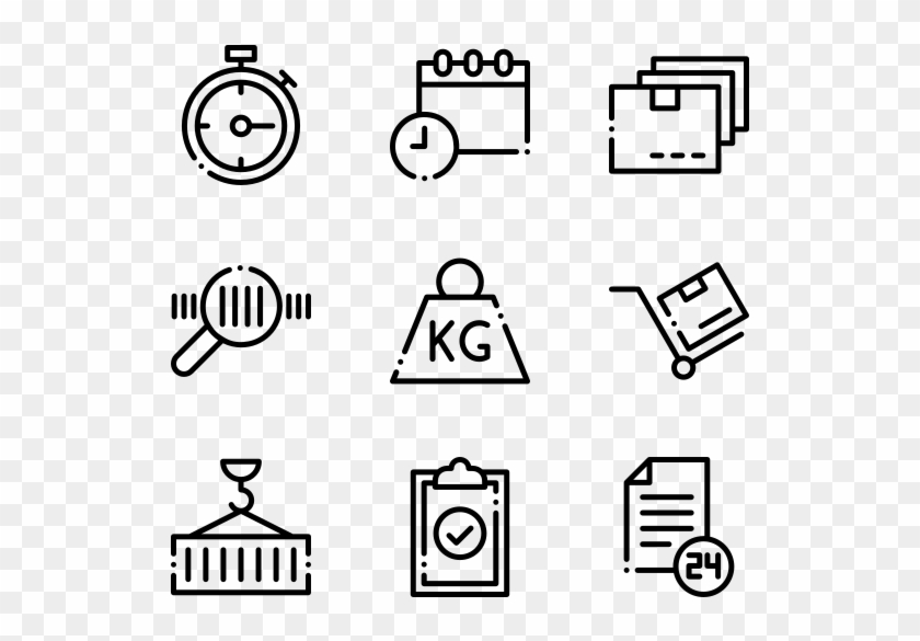 Logistics - Contact Icons Clipart #90574