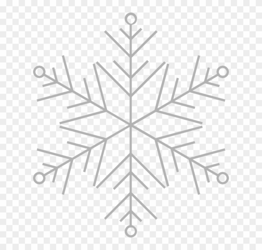 Frozen Snowflake Transparent - Snowflake Thin Icon Clipart
