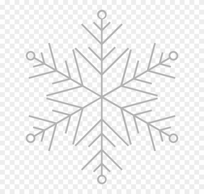 Frozen Snowflake Transparent - Snowflake Thin Icon Clipart #90575