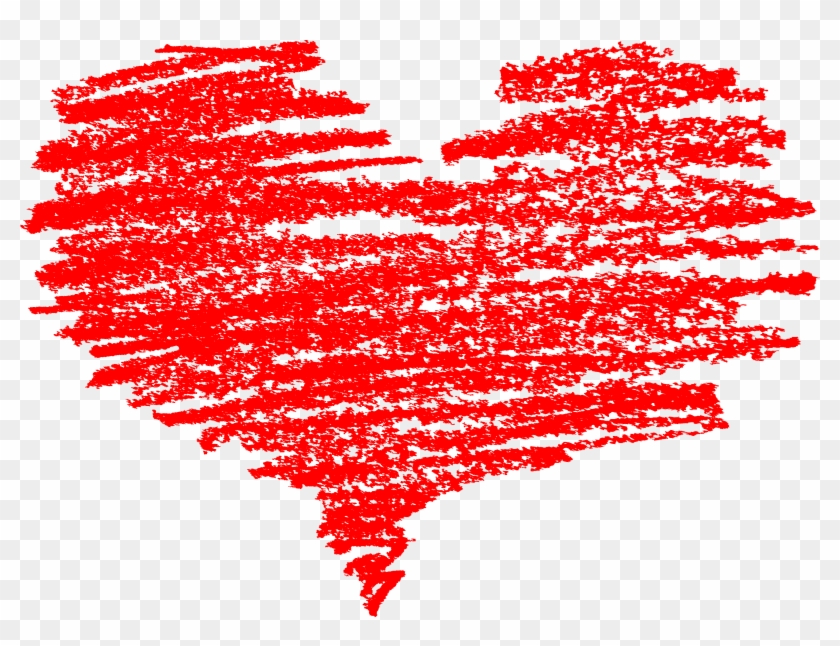 5 Scribble Heart - Crayon Heart Transparent Background Clipart