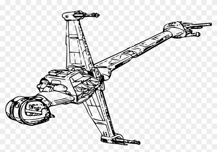 B Wing Starfighter Starwars - Star Wars Clip Art Free - Png Download