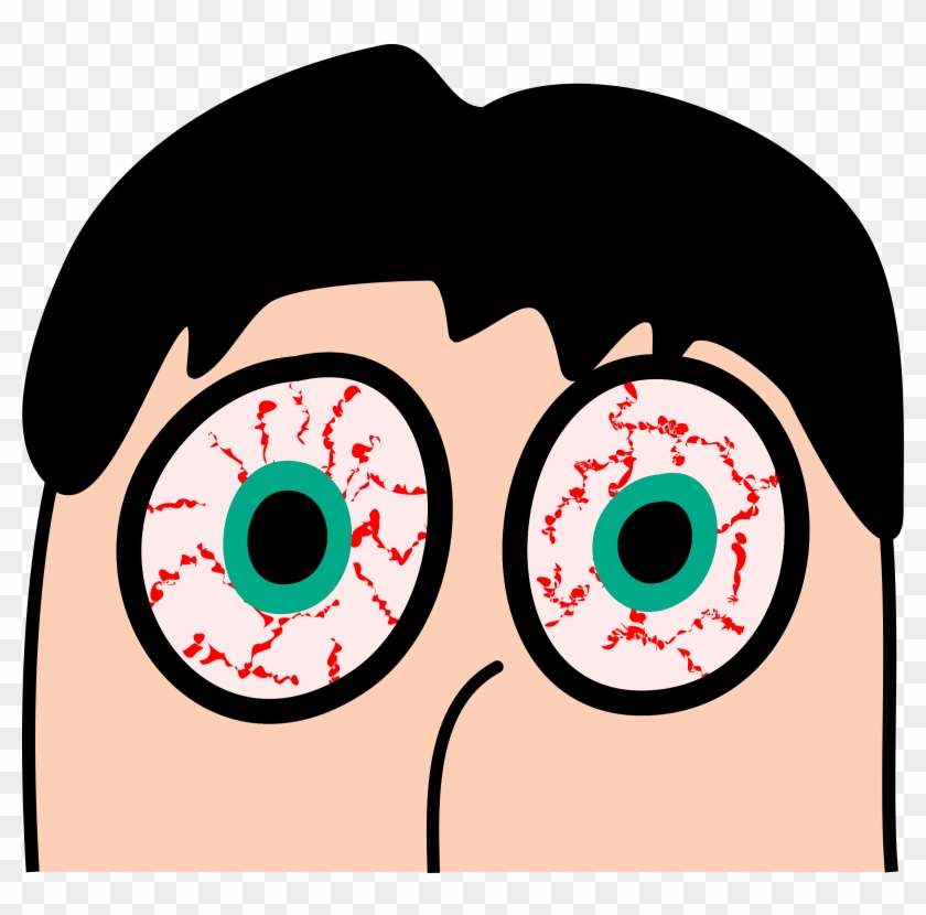 Life Without “sleep” - Red Eye Cartoon Clipart #91307