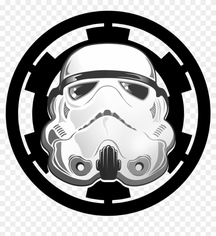 Stormtrooper Art - Google Search - Galactic Empire Logo White Clipart #91358