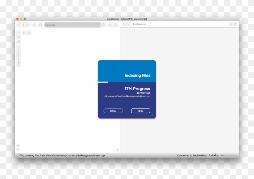 The Indexing Dialog And The Status Bar Will Give You - Utility Software Clipart
