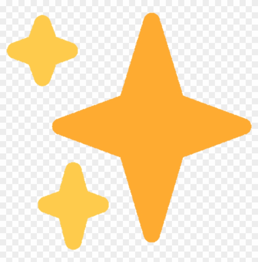Sparkles Twitter Emoji Edit Free Freetoedit Freetoedit - Sparkle Emoji Transparent Background Clipart