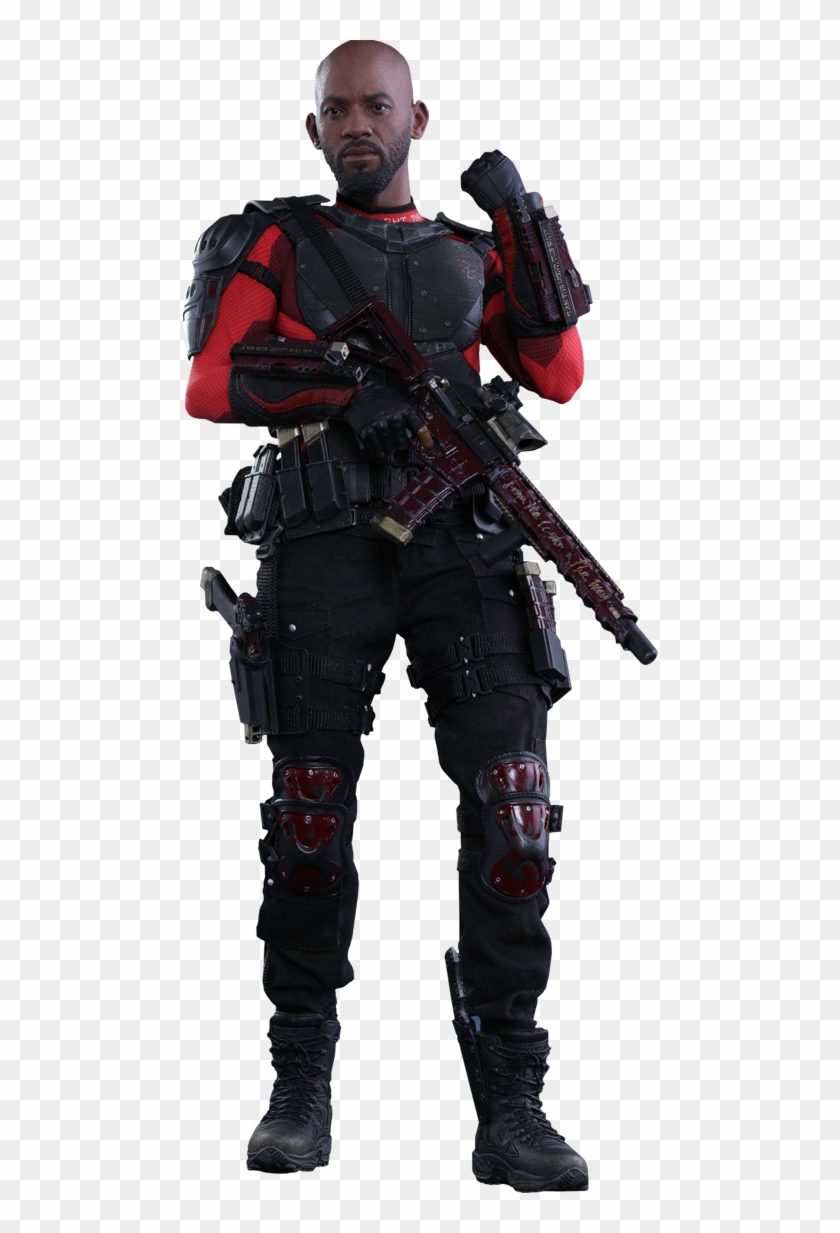 Suicide Squad Deadshot Will Smith Hot Toys - Deadshot Suicidé Squad Png Clipart #92001