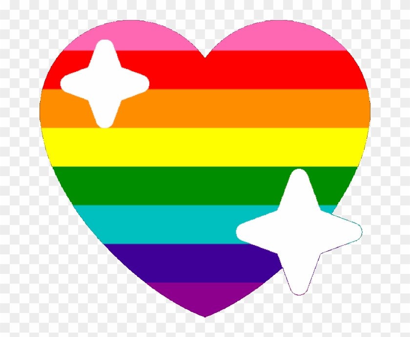 Original Lgbtq Sparkle Heart Discord Emoji - Discord Gay Heart Emoji Clipart