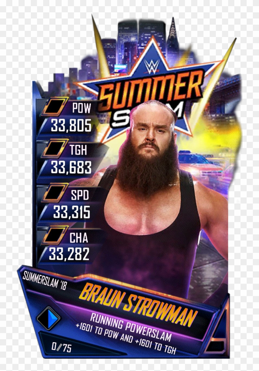 Braunstrowman S4 21 Summerslam18 - Wwe Supercard Summerslam 18 Clipart #92254
