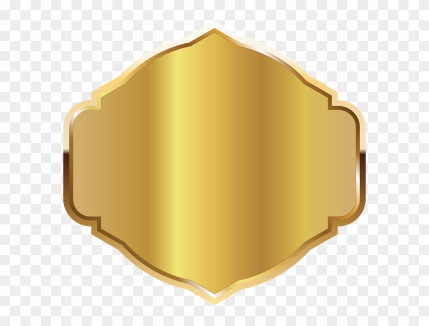 Golden Label Png Image Background - Label Gold Png Clipart #92332