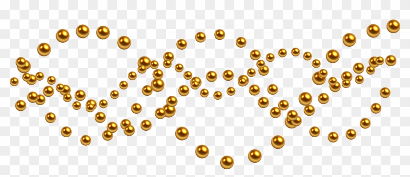 Transparent Background Gold Beads Png , Png Download - Decoration Golden Png Clipart #92435