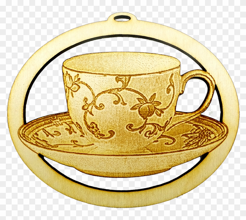 Personalized Teacup Ornament - Teacup Clipart