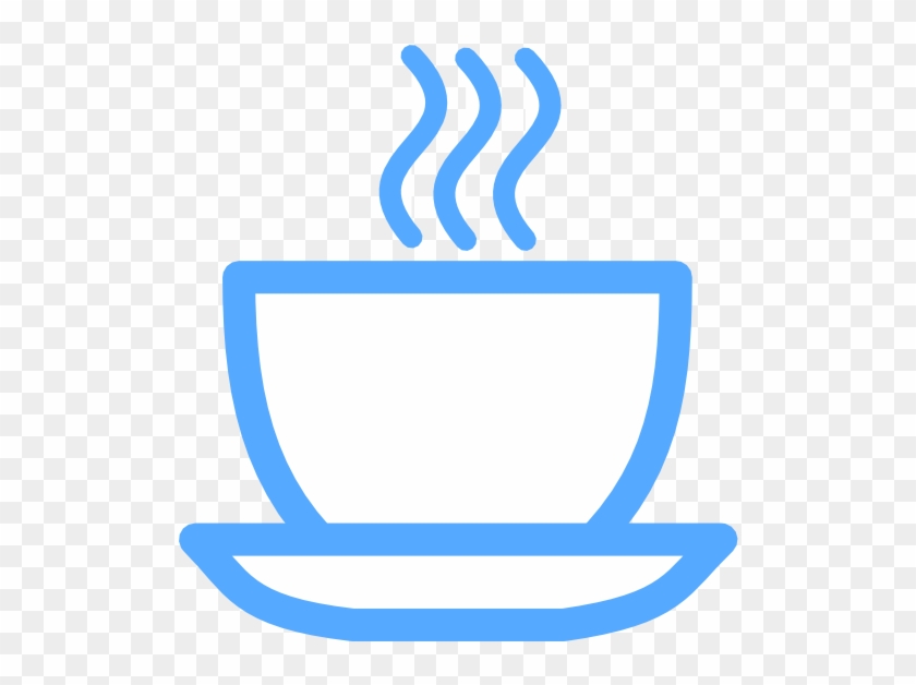 Blue Tea Cup Svg Clip Arts 600 X 547 Px - Png Download