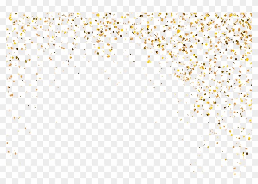 Sparkle Overlay Png - Transparent Gold Particles Background Clipart #92907