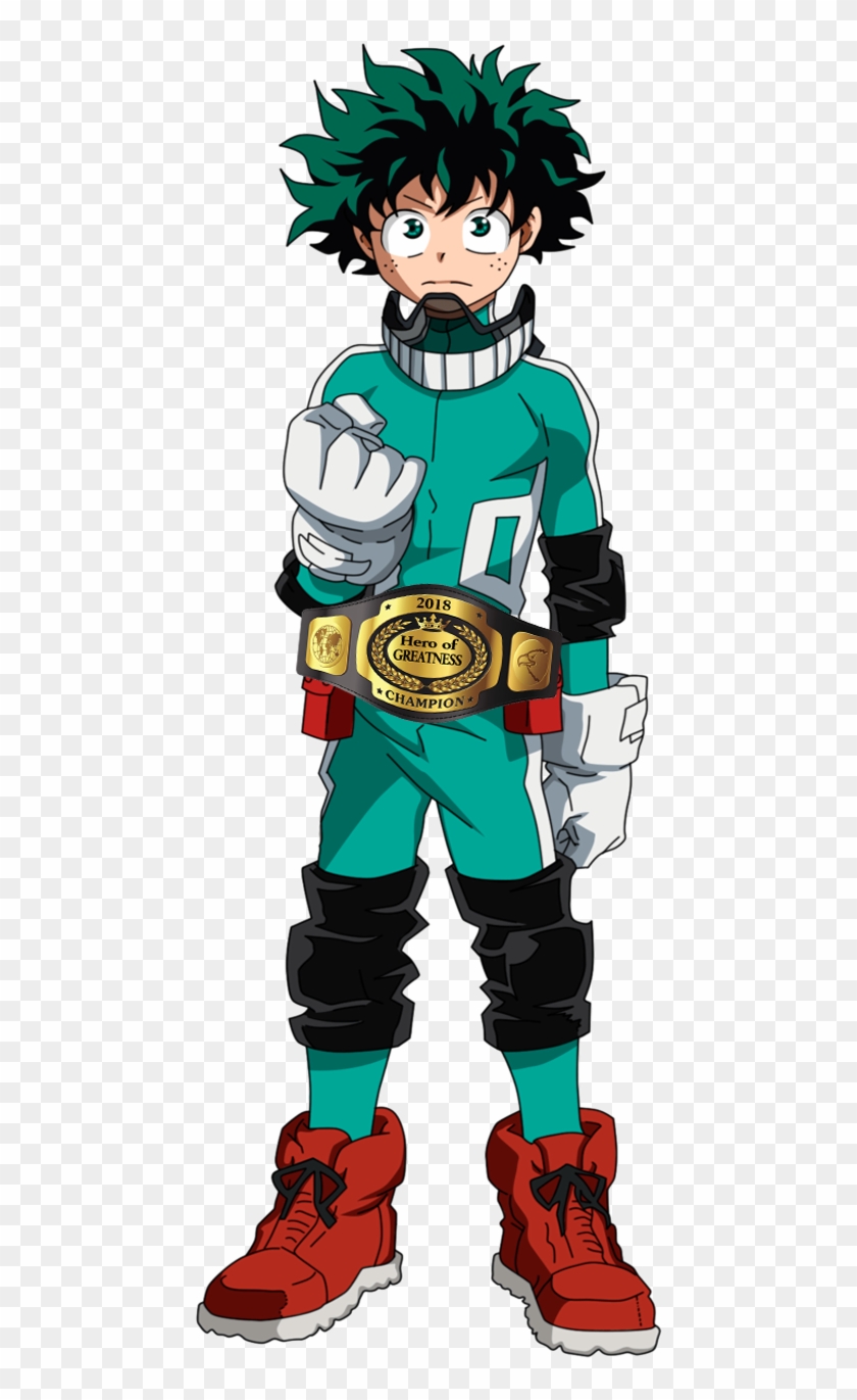 0 1520397004585 Hero Of Greatness Champion Belt Of - Deku De Boku No Hero Academia Clipart
