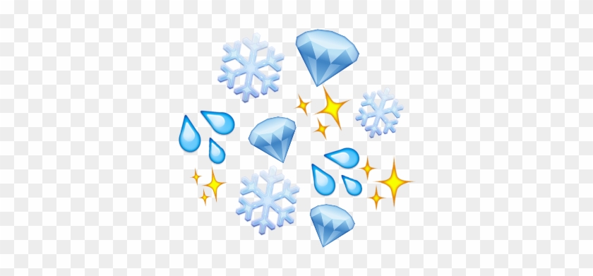 Emoji Emojis Blue Aesthetic Blueemojis Sparkle Glitter - Illustration Clipart #93506