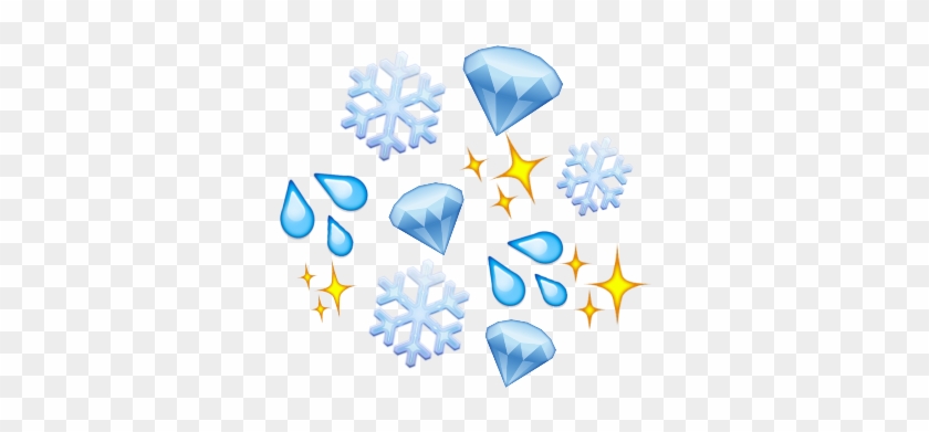 Emoji Emojis Blue Aesthetic Blueemojis Sparkle Glitter - Illustration Clipart