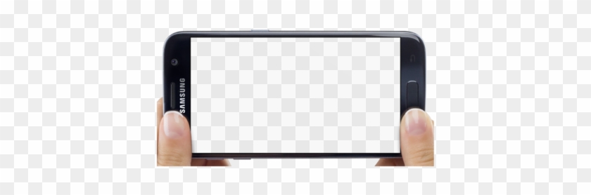 Png Mockup Of A Samsung Galaxy S7 In Landscape Position - Mobile Phone Png Landscape Clipart