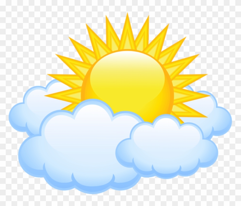 Imagem Sol Sol Entre Nuvens Png - Sun And Clouds Png Clipart