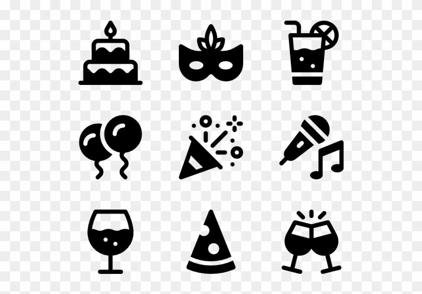 Birthday - Basketball Icons Clipart