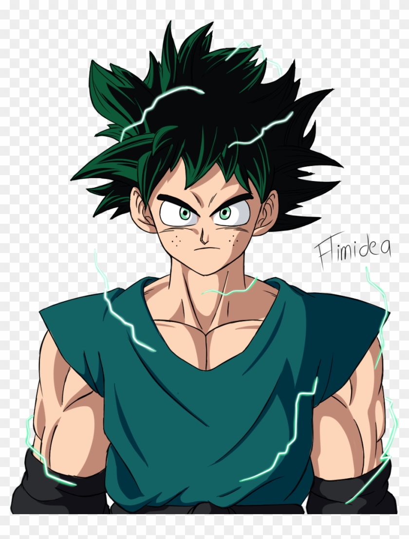 A Fusion Of Goku And Deku - Deku And Goku Fusion Clipart #94008