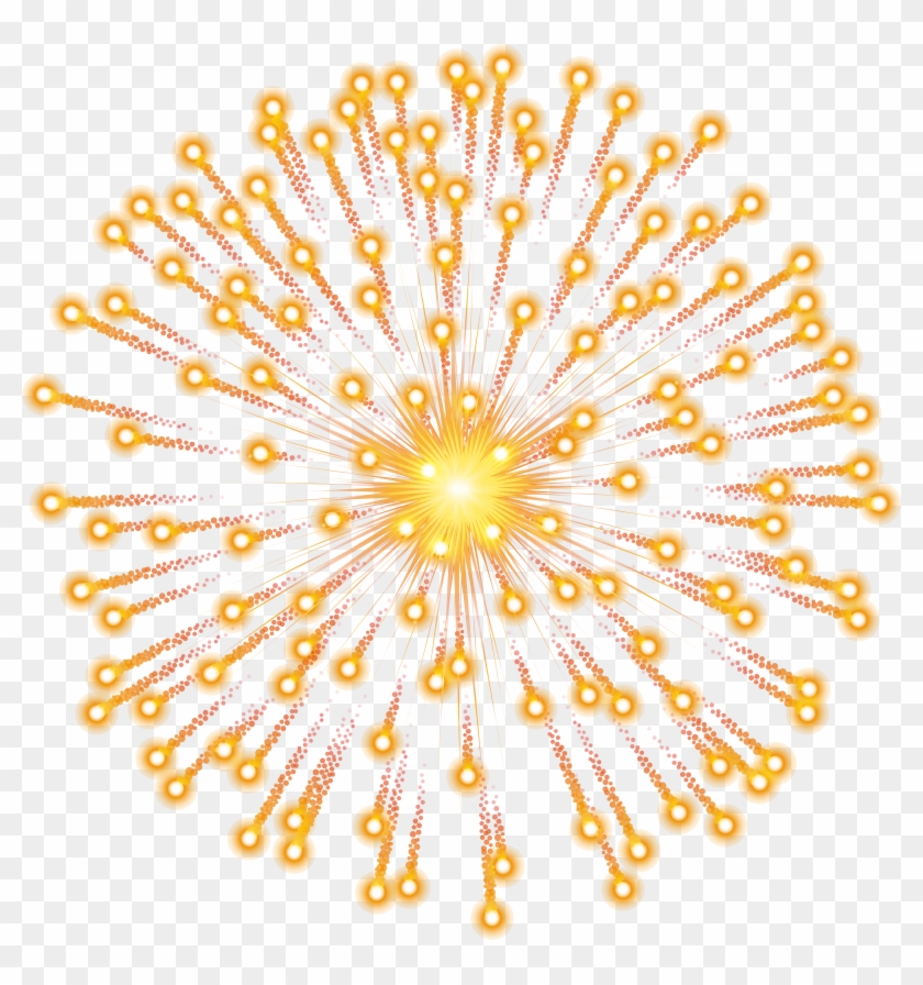 Orange Fireworks Transparent Png Image - Gold Png Format Fireworks Png Clipart #94065