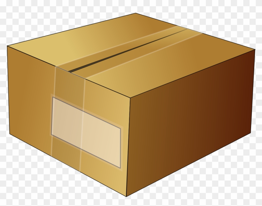 Simple Cardboard Box - Cardboard Box Clipart