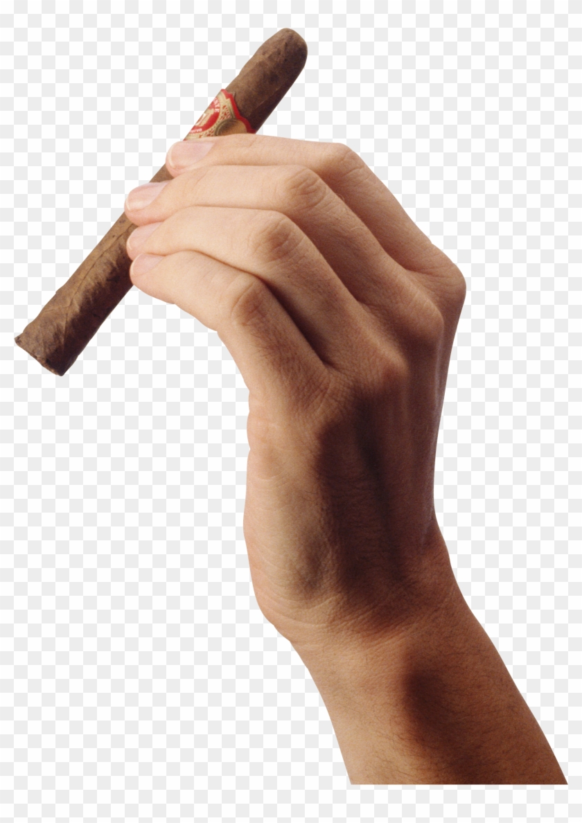 Transparent Library Cigar Isolated Stock Photo By Nobacks - Cigarette Hand Png Clipart #94316